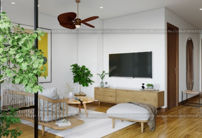 Thiết Kế Nội Thất Căn Hộ Chung Cư Pack Exim 2 Diện Tích 60m2